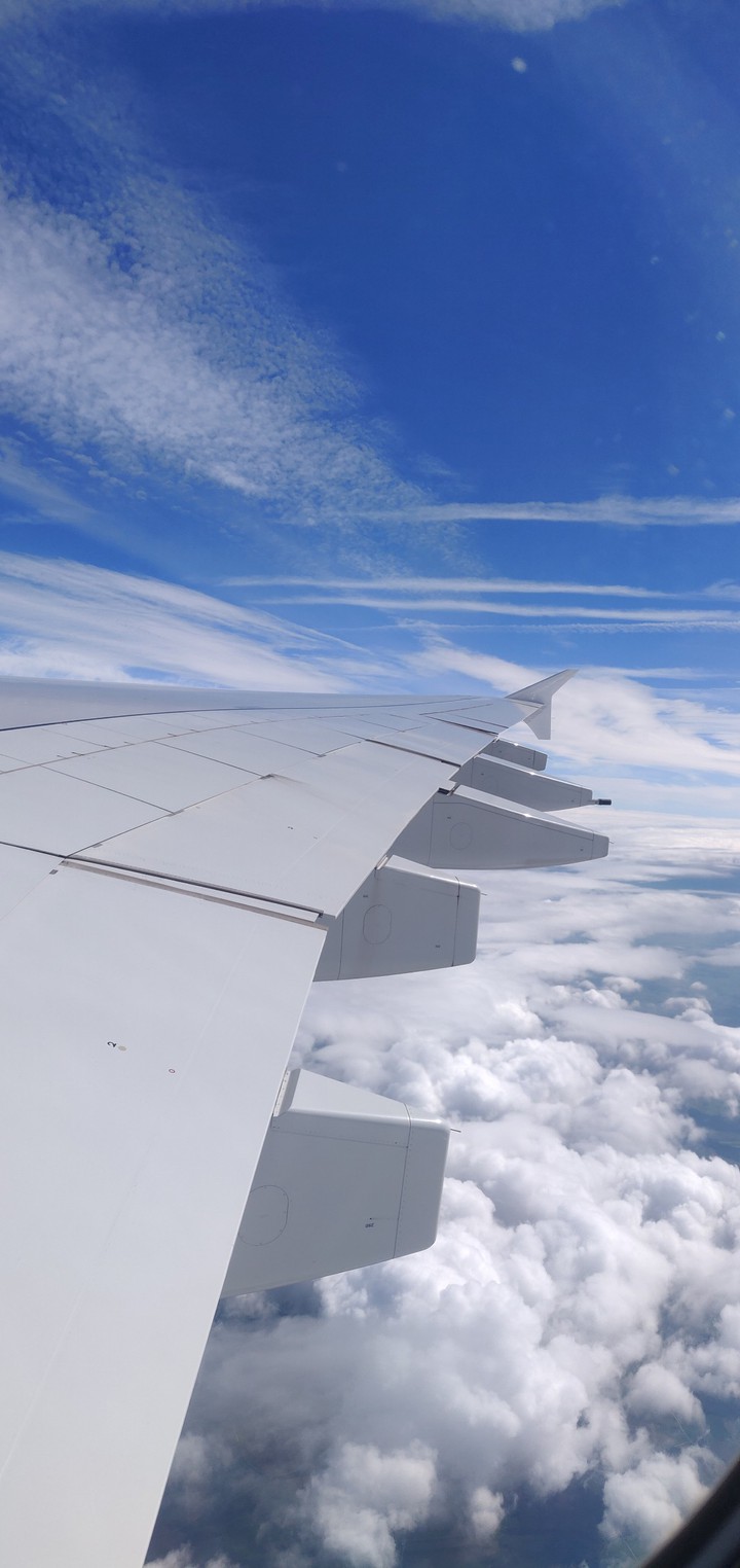 View out of window Airbus A380