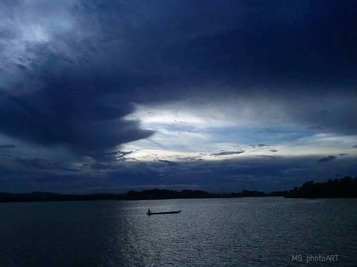 Cloud on river