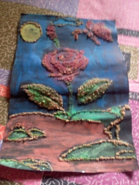 A coloured Sandy Flower