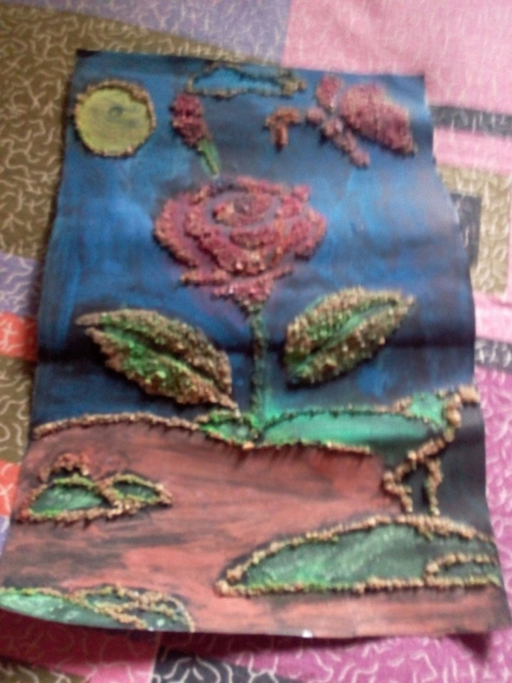 A coloured Sandy Flower