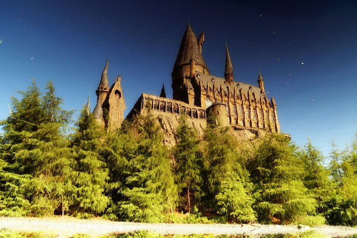castle in the lake