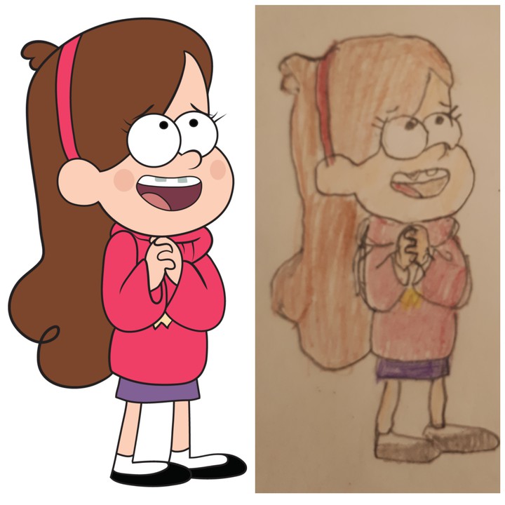 Mabel Pines.Drawing of a 6 year old daughter.