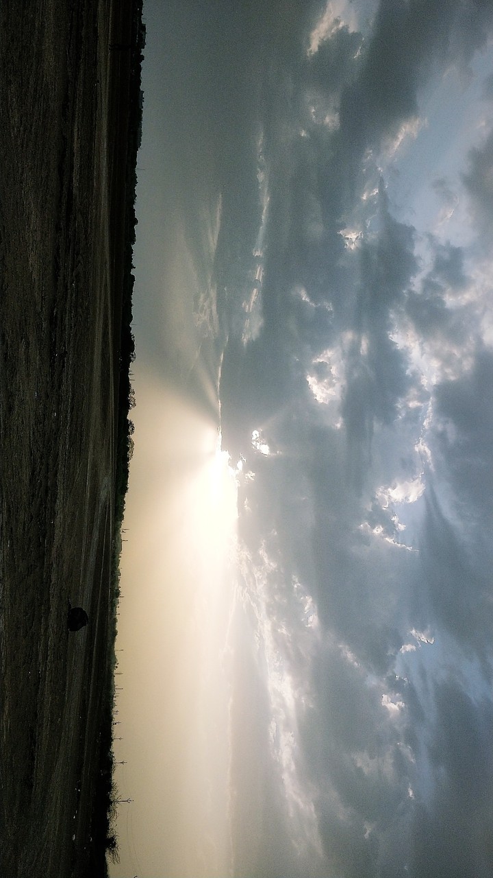 SHATTERED sky by rays of sunlight