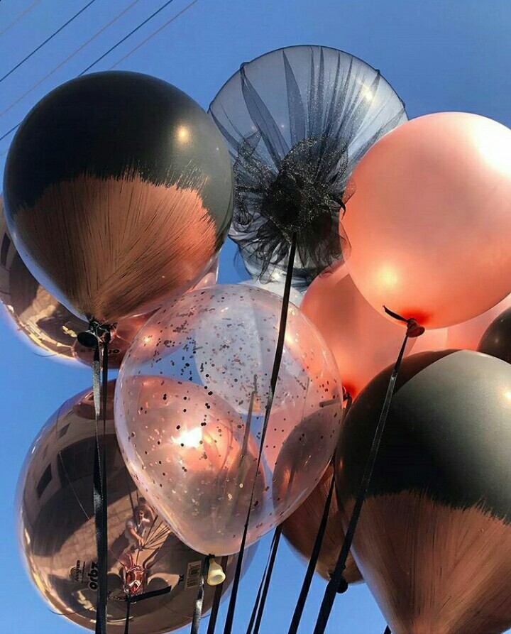 rose gold balloons