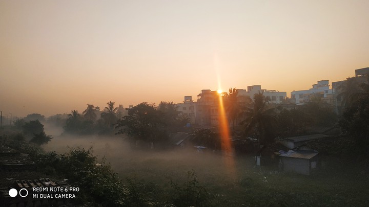 winter morning sunrise