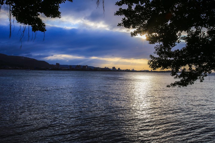 Golden waterfront