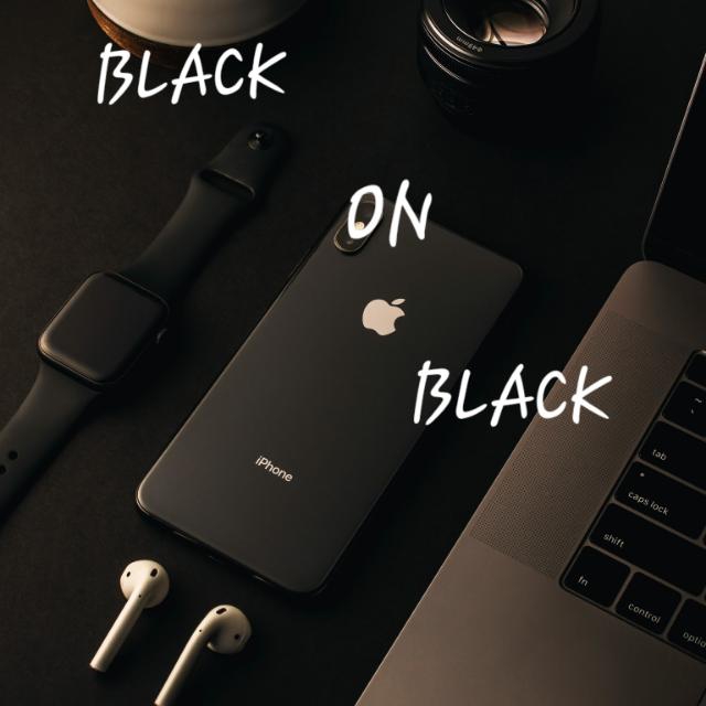 black on black