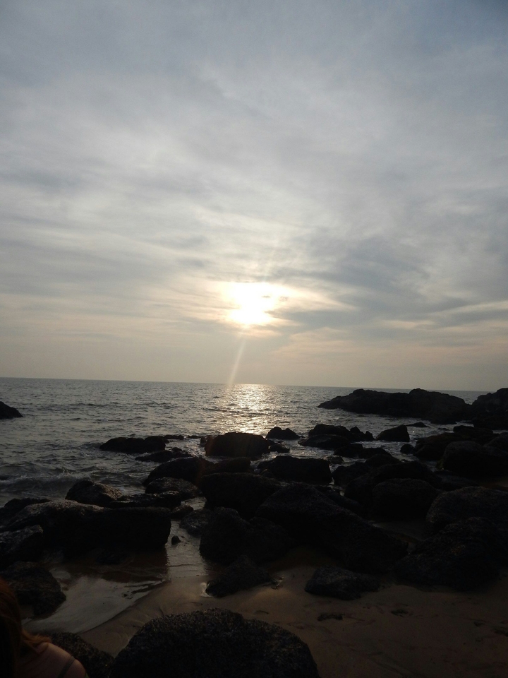 закат на море