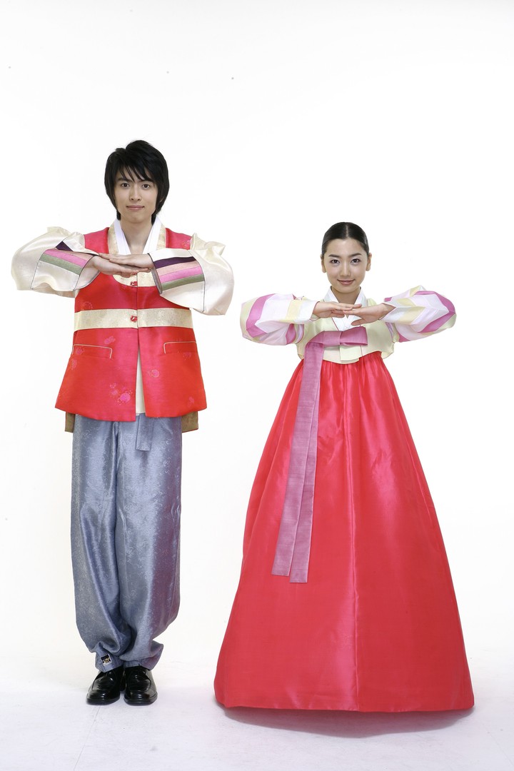 Couple in Korean Dress