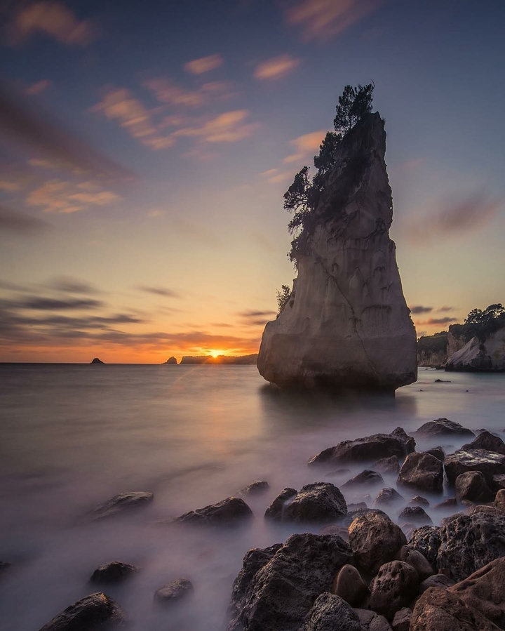 Beautiful sunset on the sea.