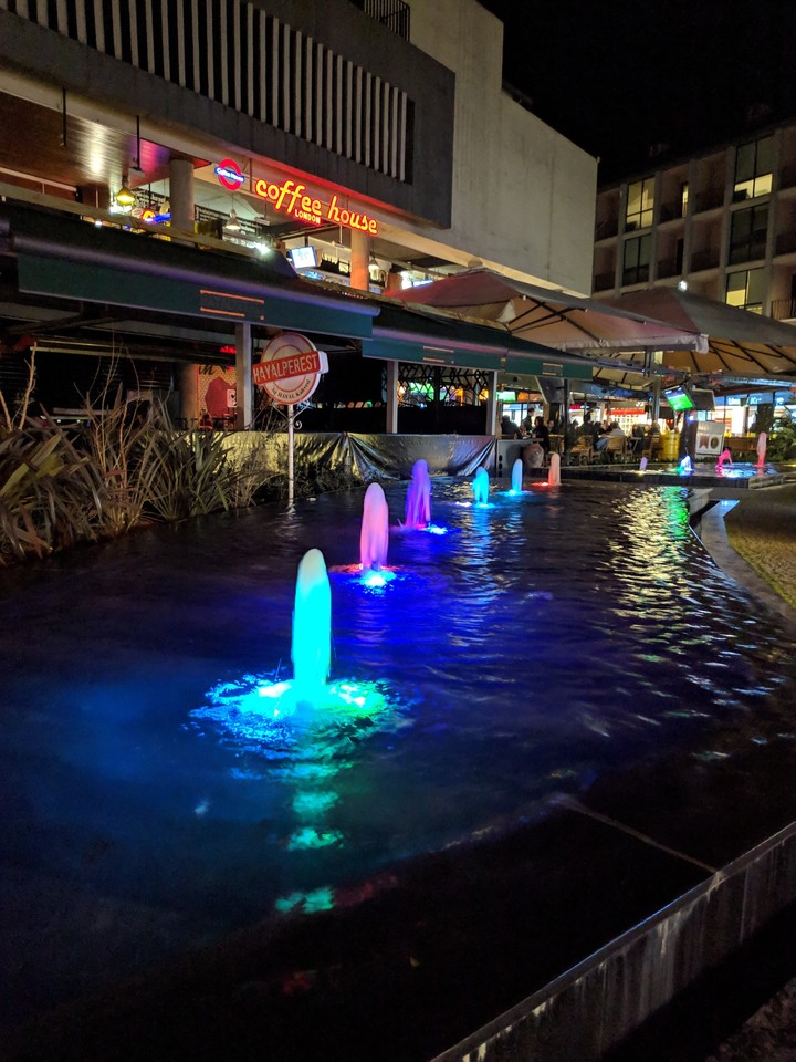 Rgb  fountain and nice night
