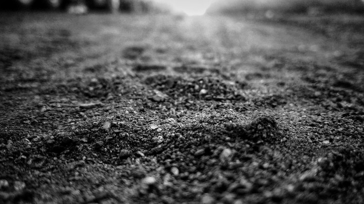 black and white