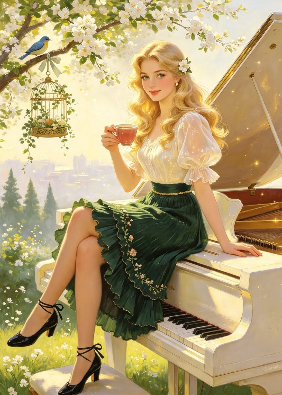 fondos de pantalla piano, dress