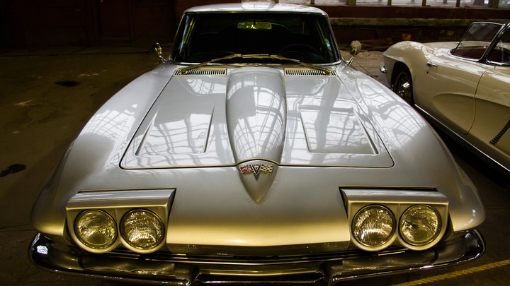 Silver Corvette