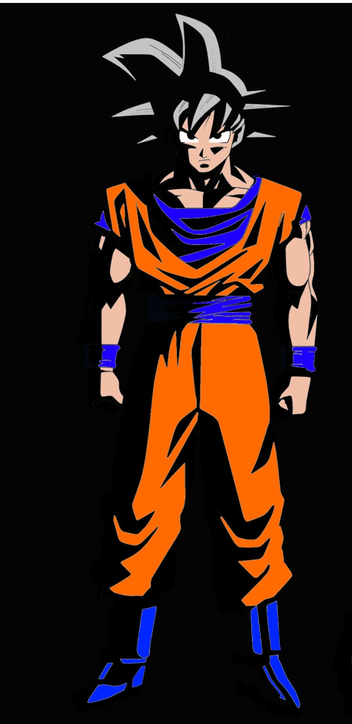 Goku amoled colored on sketch