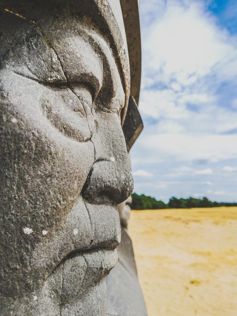 a statue in the middle of nowhere