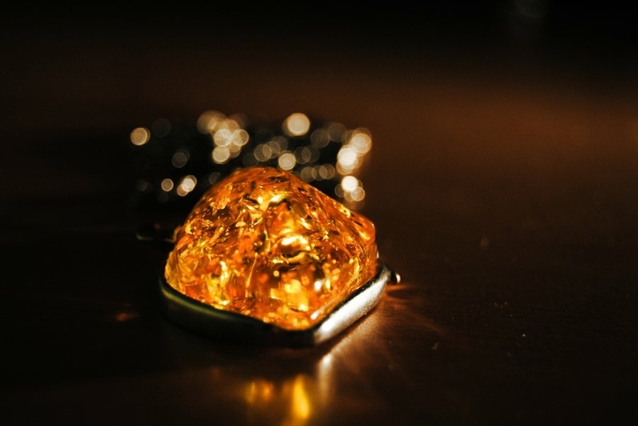 amber.