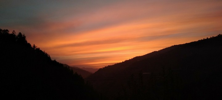 red sky