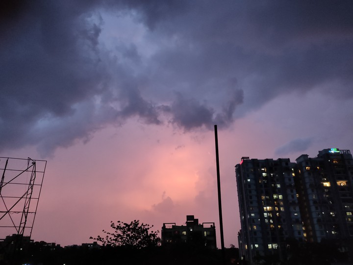 pink sky