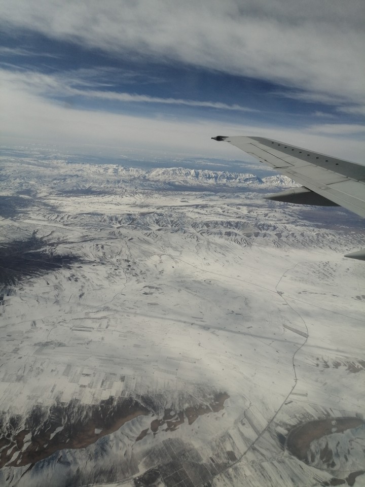 sky in airplane