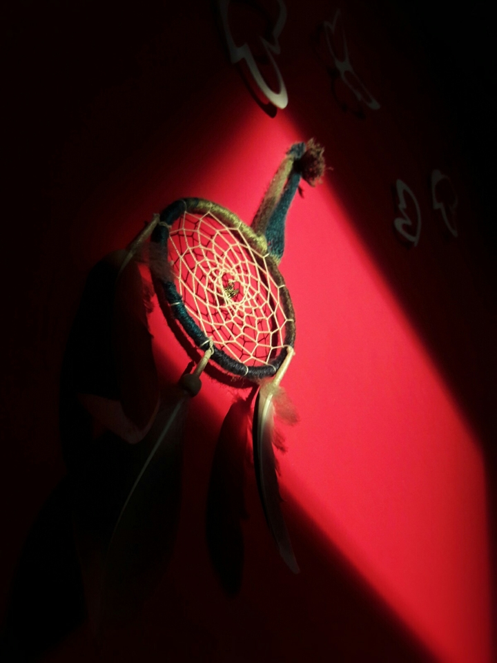 Sunset and dream catcher.