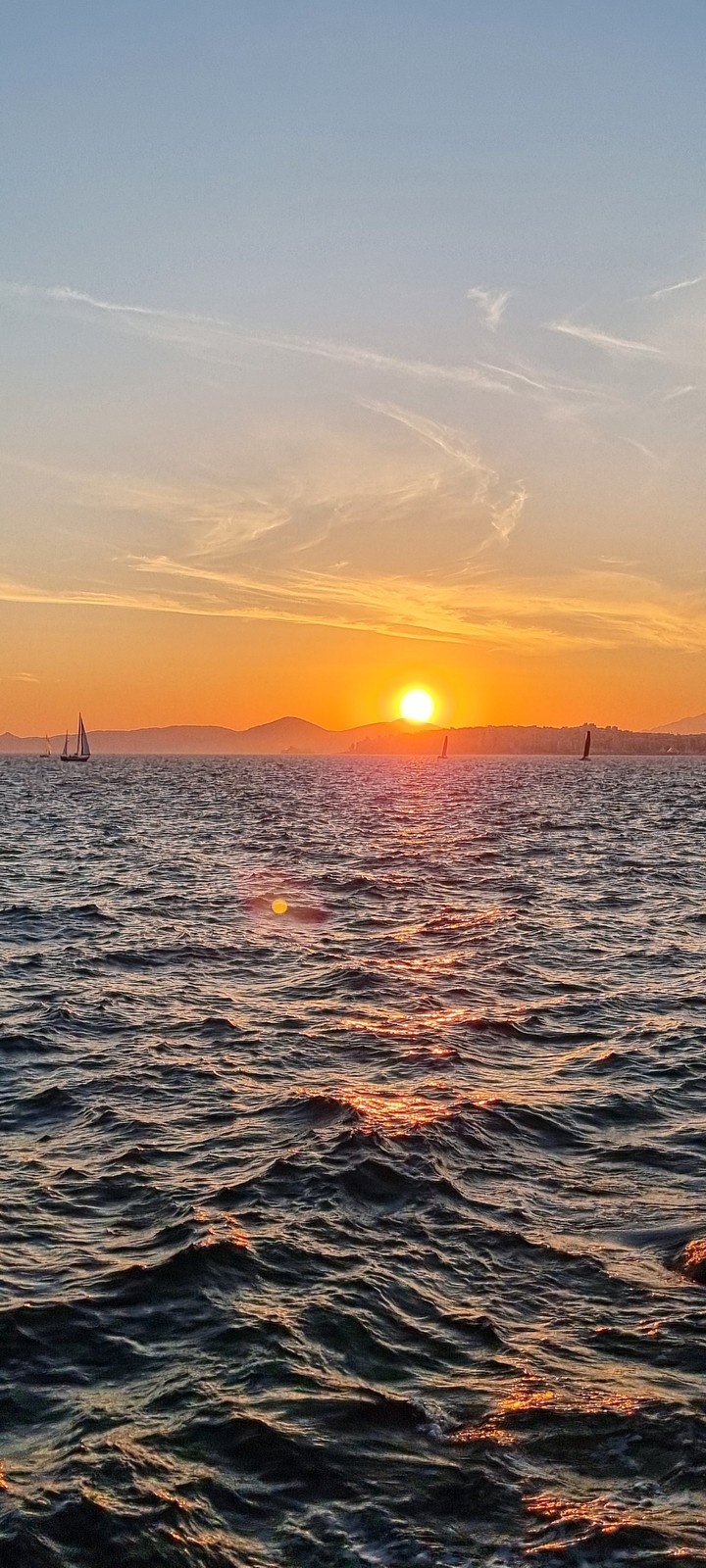 Sunset over sea
