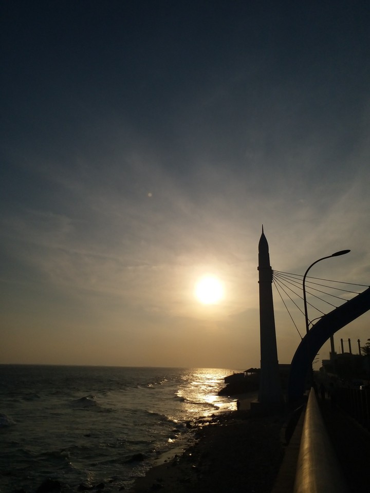sinamale bridge sunset