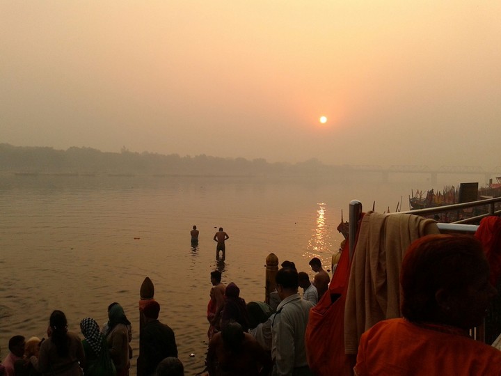 Sunrise at Yamuna river