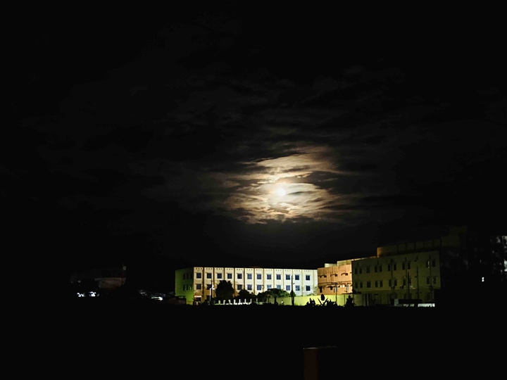 shinning bright at night