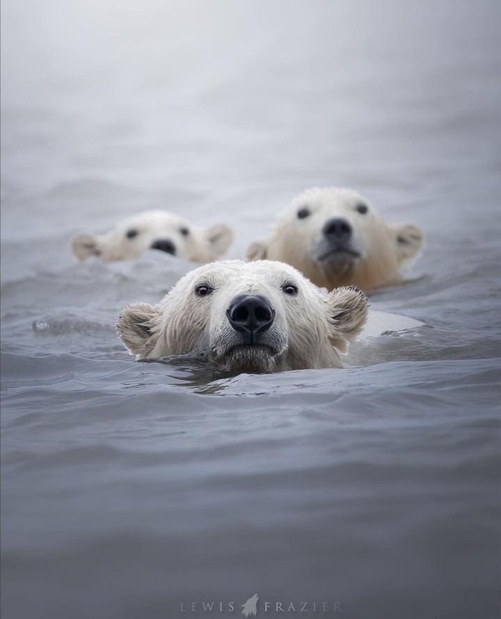under water