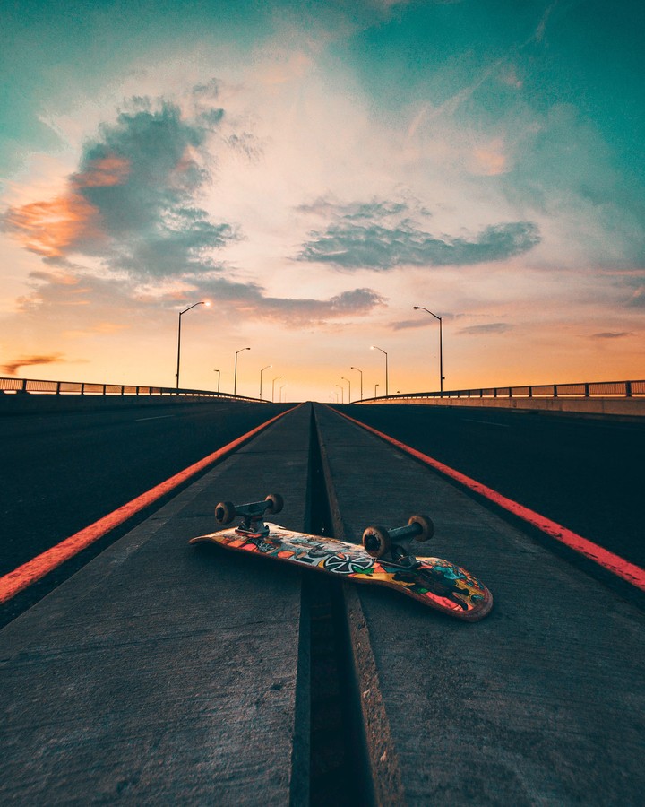 Road And Skateboard