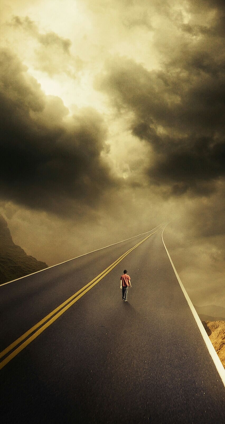 Lonely walk.....
