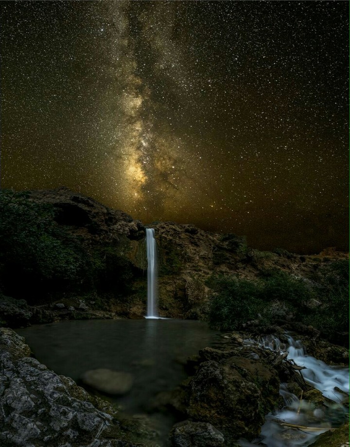IRAN-KHORASAN- SPA WATERFALL