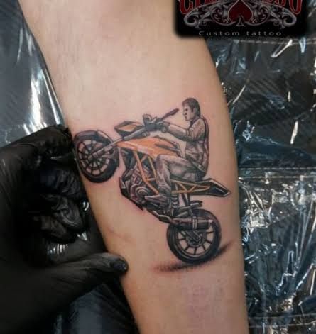 bike tattoo