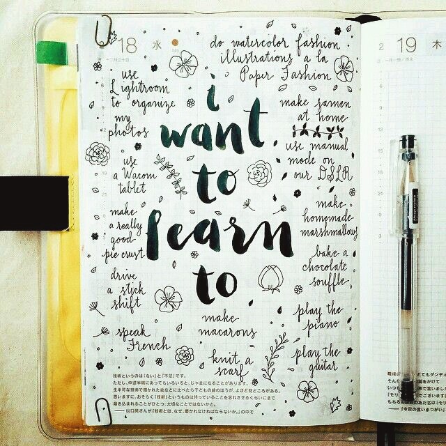 I want to learn to.........................