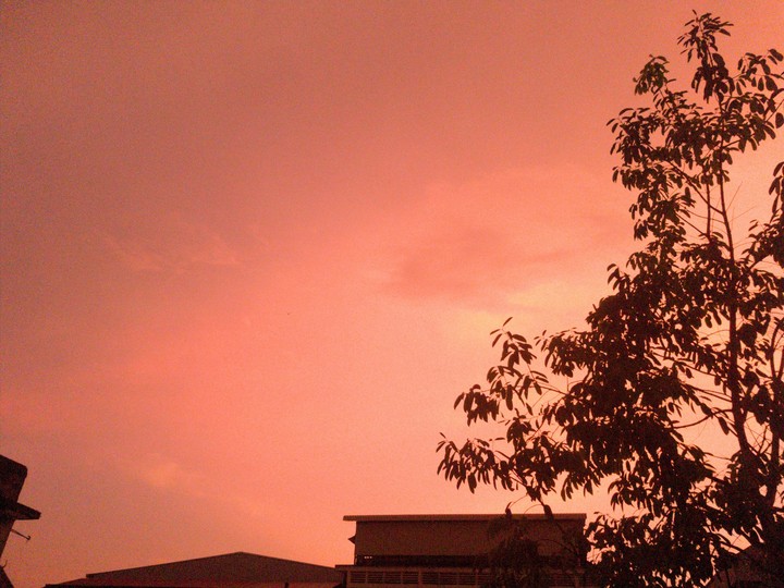 Tangerine sky