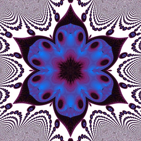A water drop flower design kaleidoscope