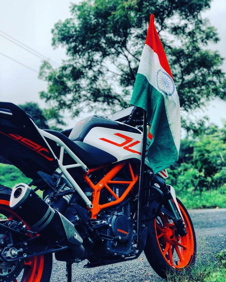Flag , Bike , Ride , India ,