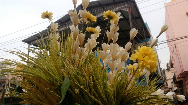 decorated flowers