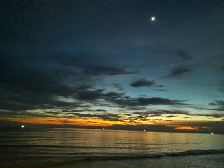Sunset on the beach