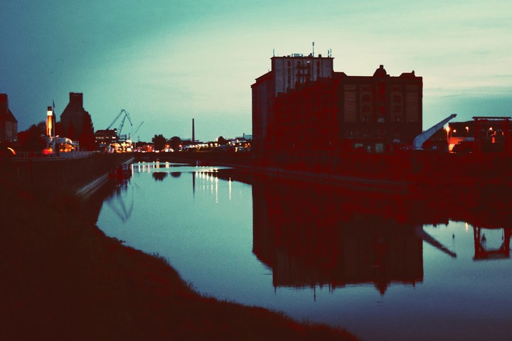 Rivernight in Magdeburg.