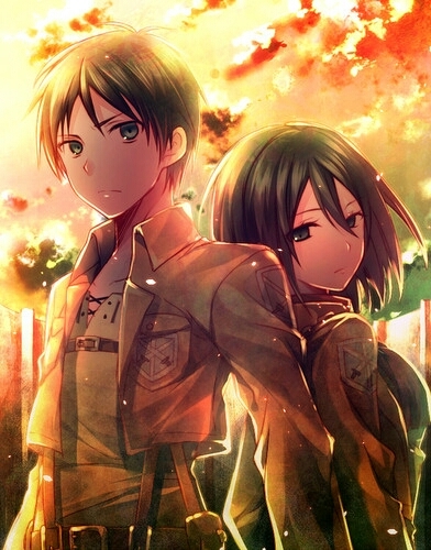 mikasa and eren