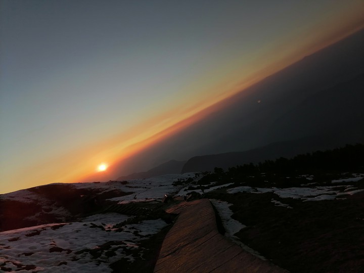 sunset at tungnath mahadev
