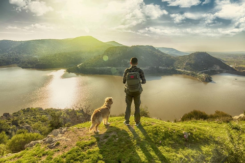 A man with his best friend