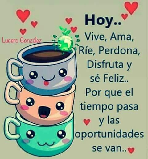 Hoy sé feliz
