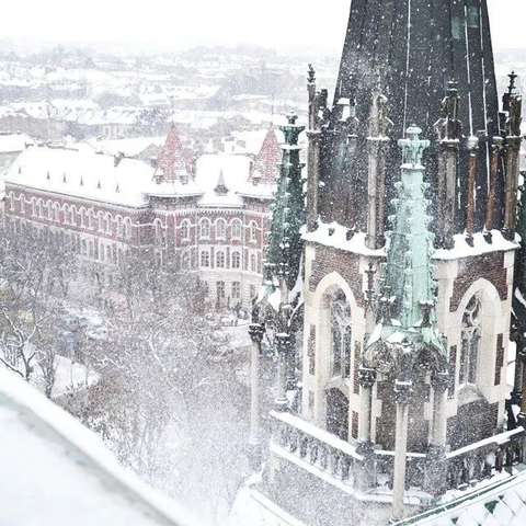 Snow in the city