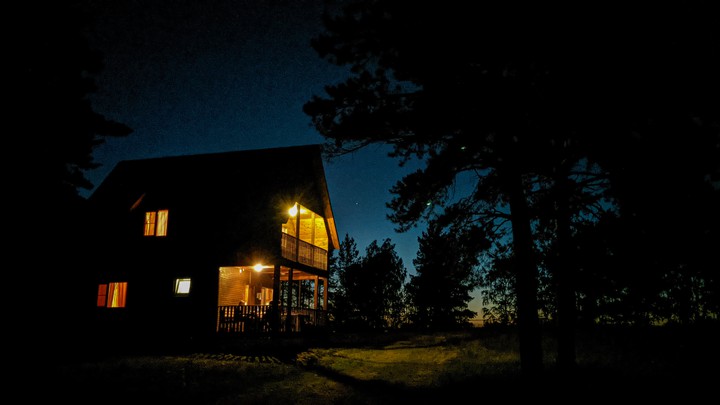 House at night