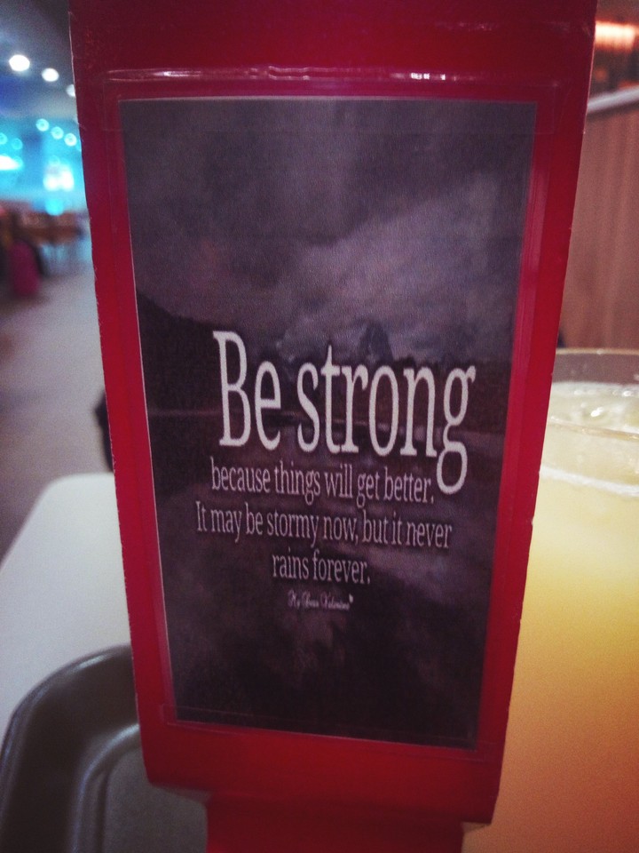 be strong