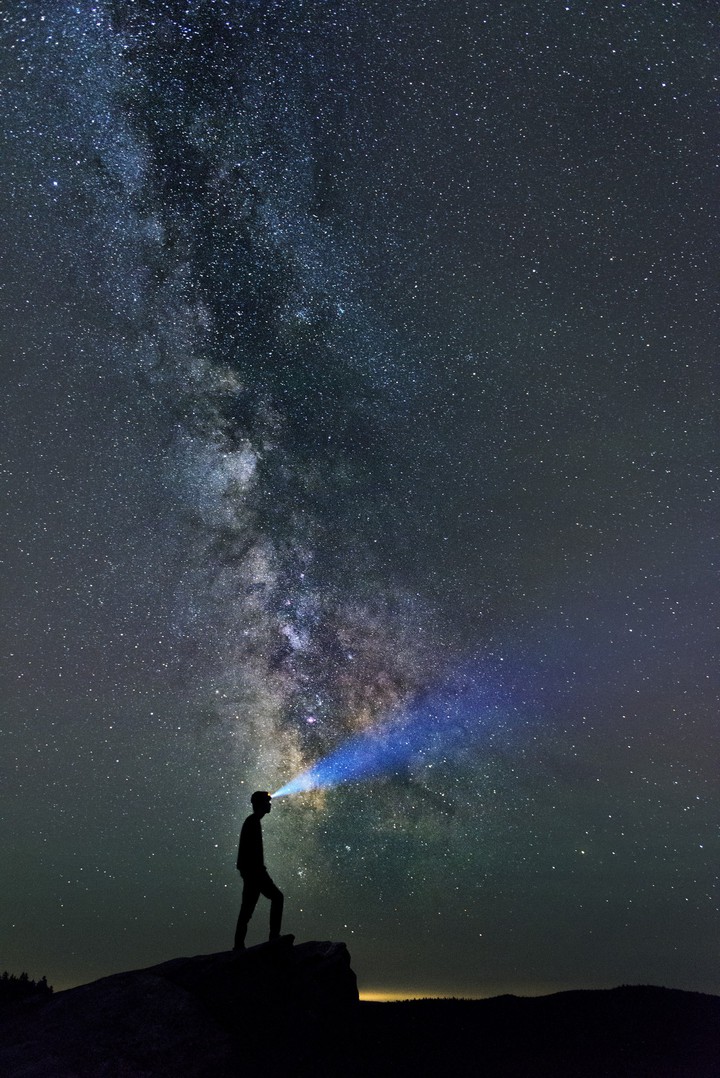 #Silhouette Loneliness Alone Flashlight