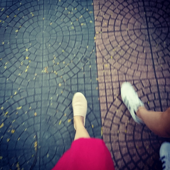 on the way